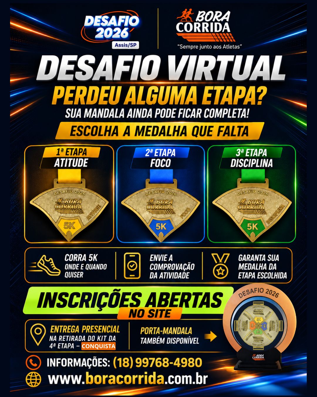 DESAFIO VIRTUAL BORA CORRIDA 2026